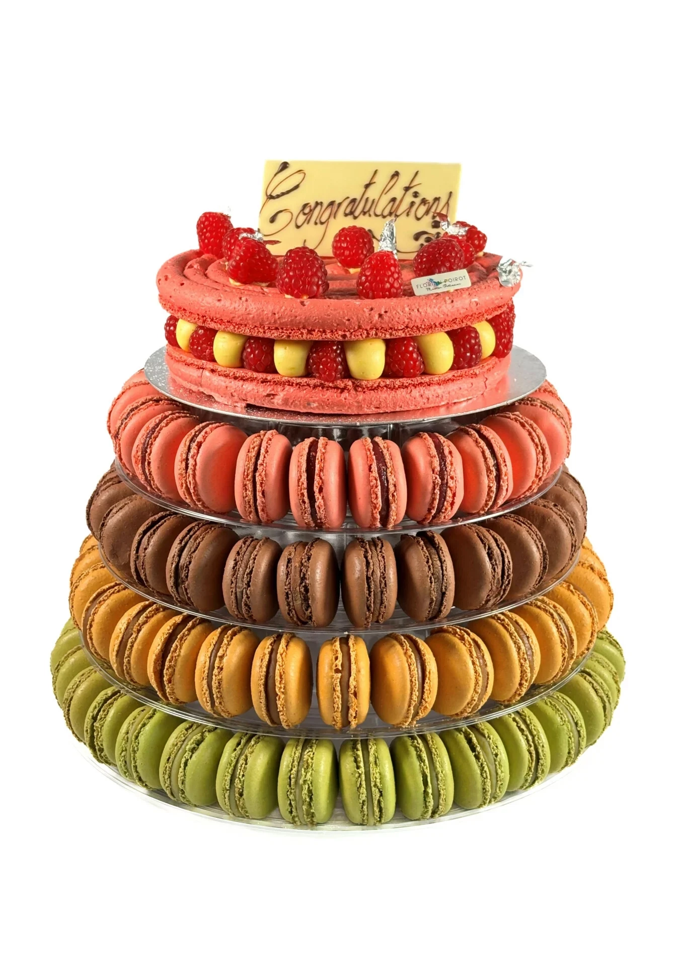 Lower Tiers Macaron Tower & its Cake (112 macarons) C&C